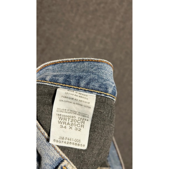 Wrangler retro relaxed botcut jeans light wash western fit 34X33 (tag 34X32) - Picture 5 of 8